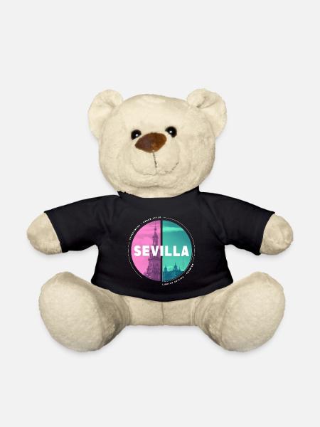 Sevilla Spanien Stadt Skyline Heimat Liebe Urlaub - Teddy - Schwarz