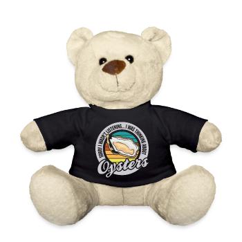 Denken Sie an Austern, Meeresfrüchte, Meerestiere - Teddy - Schwarz - Vorne