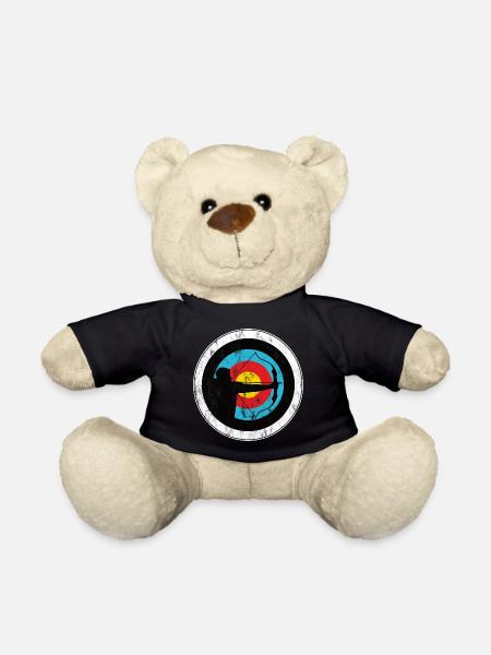 Bogenschiessen Bogenschütze mit Zielscheibe - Teddy - Schwarz