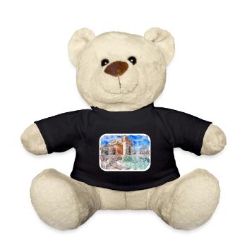 Marrakesch Marokko Aquarell Skizze gezeichnet Paintin - Teddy - Schwarz - Vorne