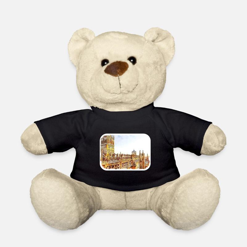 Sevilla Spanien Aquarellskizze Gezeichnete Illustration - Teddy - Schwarz