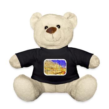 St. Petersburg Russland Aquarellskizze gezeichnet Abbus - Teddy - Schwarz - Vorne
