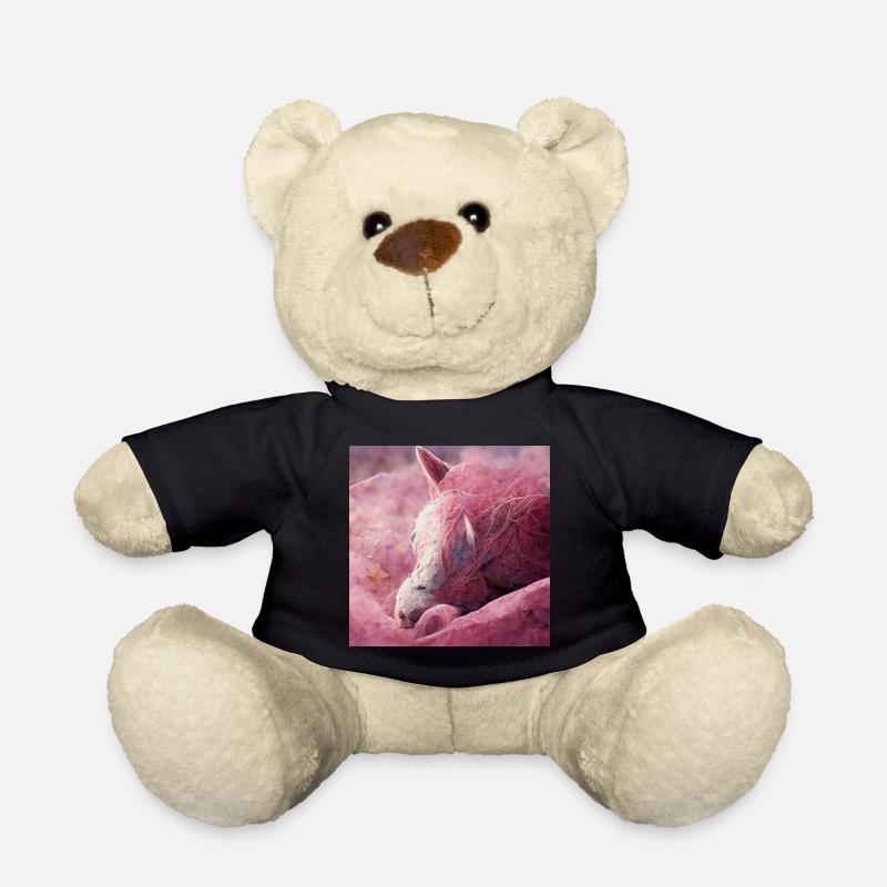 Bébé cheval gît sur le sol Rosa II - Nounours - noir