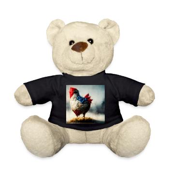 Fantaisie abstraite du poulet - Nounours - noir - Devant