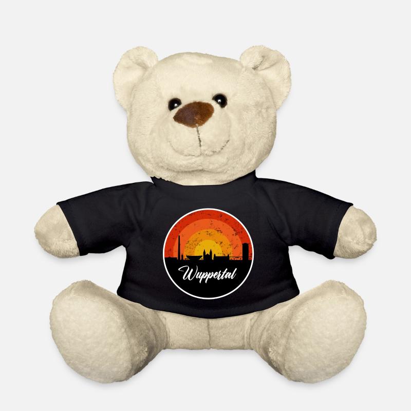 Wuppertal Skyline Schreibschriift - Teddy - Schwarz
