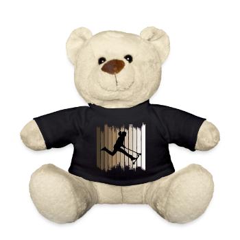 Stunt Scooter Freestyle Scootering Riding - Teddy Bear - black - Front