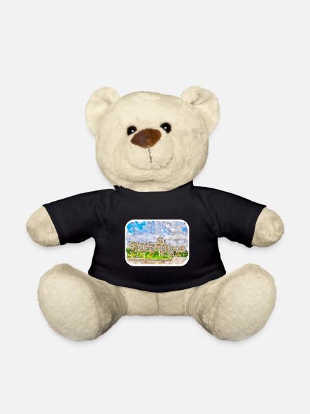 Wien Österreich Aquarell Skizze Gemälde - Teddy - Schwarz