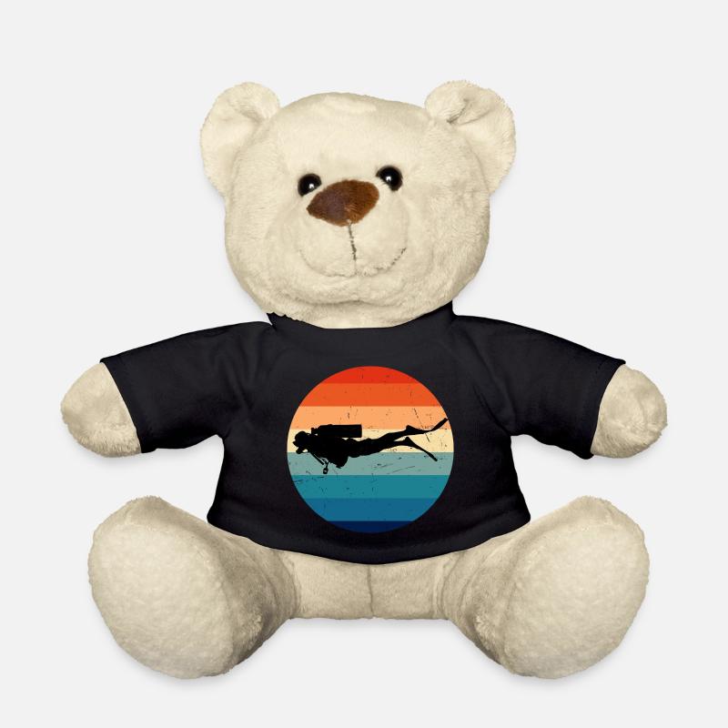 Plongeur Plongée Femmes Plongée Hommes Plongée Sous-marine - Nounours - noir