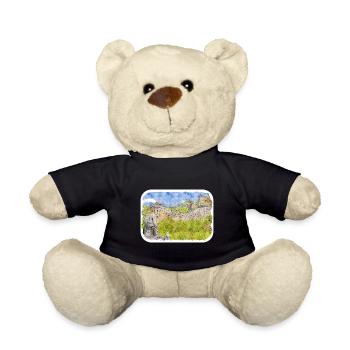 Peking China Aquarell Skizze gezeichnete Zeichnung - Teddy - Schwarz - Vorne