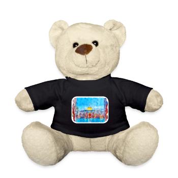 Marrakesch Marokko Aquarell Skizze gezeichnet Paintin - Teddy - Schwarz - Vorne