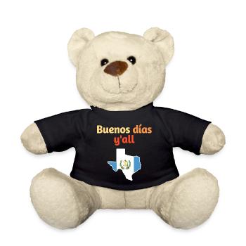 Guatemaltekisch-texanisches Design für Einwanderer - Teddy - Schwarz - Vorne