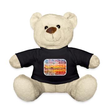 Kalifornien USA Aquarell Skizze zeichnen Zeichnung - Teddy - Schwarz - Vorne