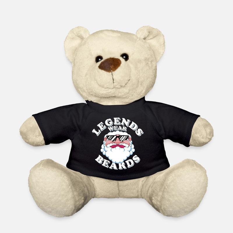 Legends wear beards - Teddy Bear - black