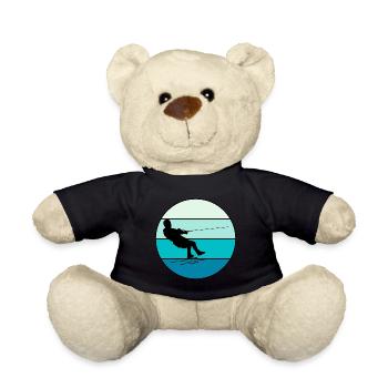 Barefoot skiing Water sport Motorboat - Teddy Bear - black - Front