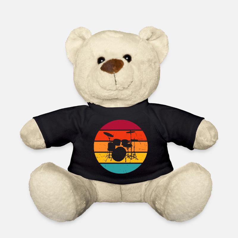 Schlagzeugspieler Schlagzeugspielen Drum Kit - Teddy - Schwarz