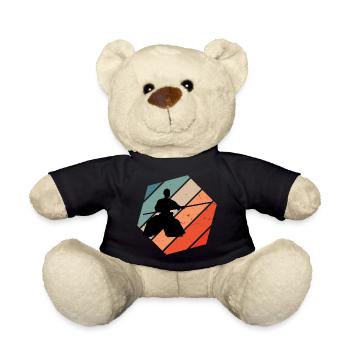 Men's Aikidoka Women's Aikido Martial Arts Martial Ar - Teddy Bear - black - Front