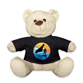Wing Foiling Hydrofoil Surfing Surf Water Sport - Teddy Bear - black - Front
