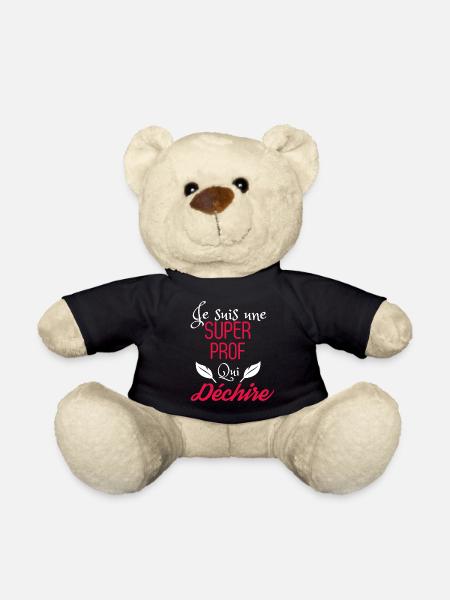 Super Prof qui Déchire - Nounours - noir