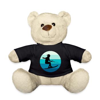 Water Skiing Outdoor Water Sport - Teddy Bear - black - Front