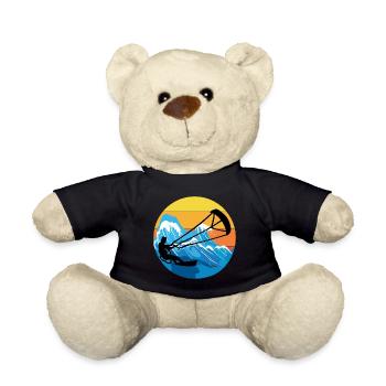 Kitesurfen Kiteboarding Kiteboarder Kitesurfen - Teddy - Schwarz - Vorne
