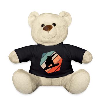 Damen Snowboard Wintersport Snowboarding Herren - Teddy - Schwarz - Vorne
