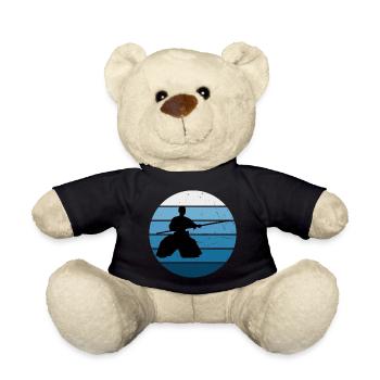 Women's Martial Arts Aikido Aikidoka Men Martial Ar - Teddy Bear - black - Front
