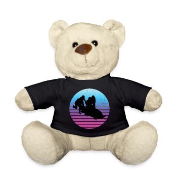 Bobsleigh track women men bobsleigh two-man bobsleigh bobsleigh - Teddy Bear - black - Front