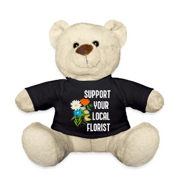 Unterstützen Sie Ihren Floristen, Natur- und - Teddy - Schwarz - Vorne