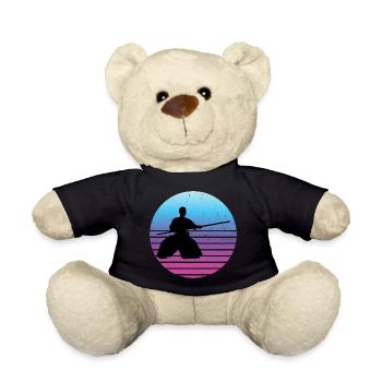 Men's Women Martial Arts Aikido Aikidoka Kampfspo - Teddy Bear - black - Front