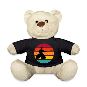 Aikidoka Martial Arts Aikido Men's Martial Arts - Teddy Bear - black - Front