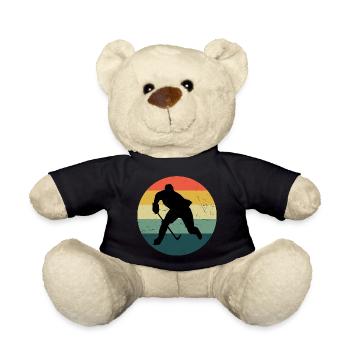 Joueuse de hockey sur glace féminin Jeux de hockey sur glace - Nounours - noir - Devant