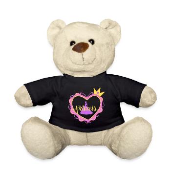 Princess Baby Clothes Children's Clothes - Teddy Bear - black - Front