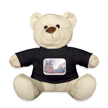 St. Petersburg Russland Aquarell Skizze Malerei - Teddy - Schwarz - Vorne