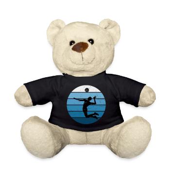Women's Volley Men's Volleyball Player - Teddy Bear - black - Front
