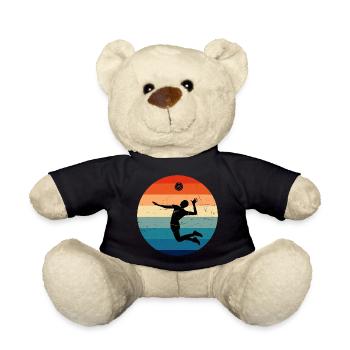 Volleyball Volleyball Volleyball Player Volley masculin Volleyball Sp - Nounours - noir - Devant