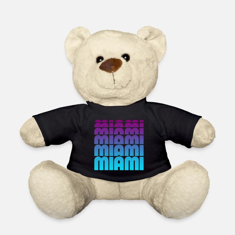 Miami Gradient Grid - Teddy - Schwarz