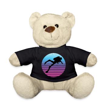 Plongeur Femmes Plongeur Plongeur Plongeur Hommes - Nounours - noir - Devant