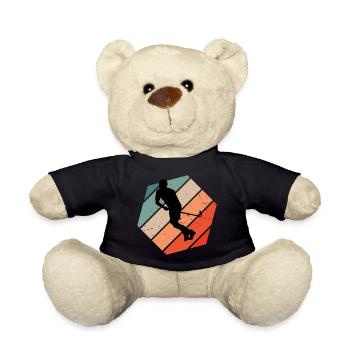 Women's Floorball Men's Floorball Floorball - Teddy Bear - black - Front