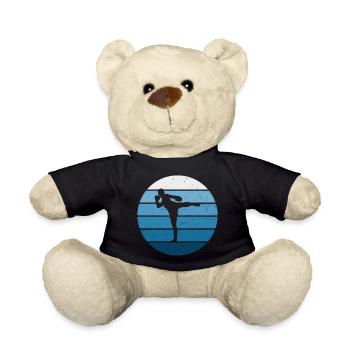 Boxe Thaï Hommes Boxe Thaï Muay Thaï Boxeur Thaï - Nounours - noir - Devant