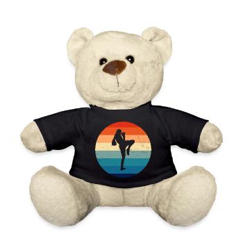Men's Thai Boxing Muay Thai Thai Boxing Thai Boxer - Teddy Bear - black - Front