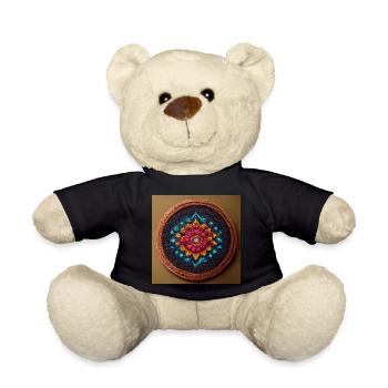 Boho Mandala Abstract - Teddy Bear - black - Front