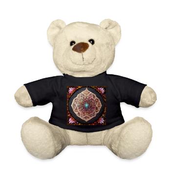 Boho Mandala Abstract - Teddy Bear - black - Front