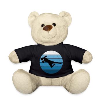 Footballer Footballer Football Men's Football - Teddy Bear - black - Front