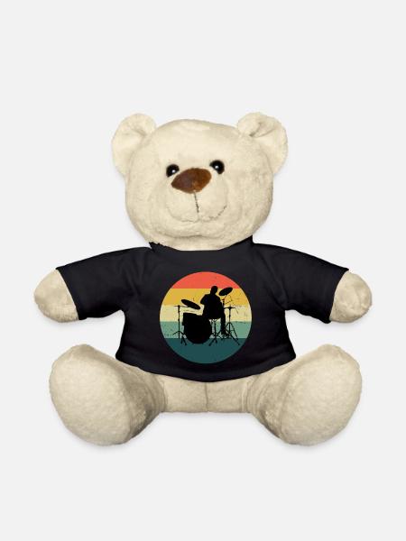 Schlagzeuger Schlagzeugspielen Schlagzeug - Teddy - Schwarz