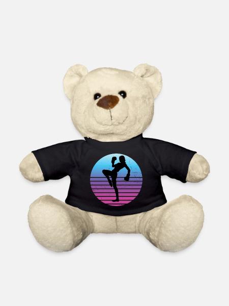 Kickboxing Kickboxer Boxing Kickboxing Men - Teddy Bear - black