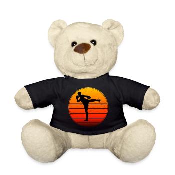 Herren Thaiboxer Thaiboxen Muay Thai Thaibox - Teddy - Schwarz - Vorne