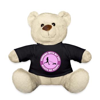 Canicross Trail Running Dog Sport Outdoor Hobby - Teddy Bear - black - Front