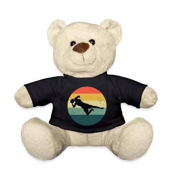 Footballers Football Football players Football - Teddy Bear - black - Front