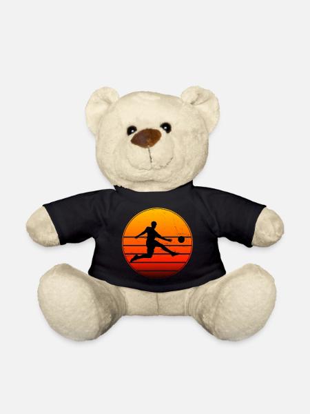 Soccer Fussballspiel Fussballspielen Herren - Teddy - Schwarz