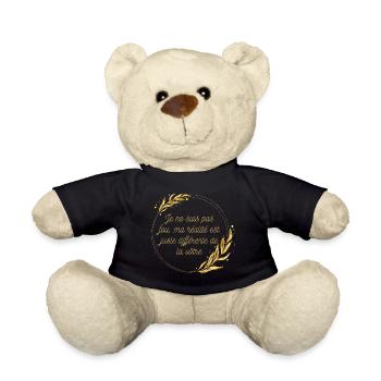Je ne suis pas fou ma réalité est juste différente - Nounours - noir - Devant